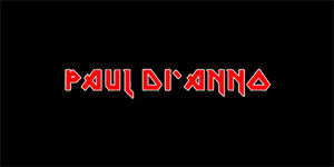 PAUL DI ANNO - Red Logo - široká chrbtová nášivka s rozmerom 33 x 15 cm