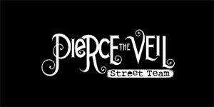 PIERCE THE VEIL - Street Team - široká chrbtová nášivka s rozmerom 33 x 15 cm