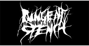 PUNGENT STENCH - Logo - široká chrbtová nášivka s rozmerom 33 x 15 cm