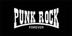 PUNKROCK FOREVER - široká chrbtová nášivka s rozmerom 33 x 15 cm