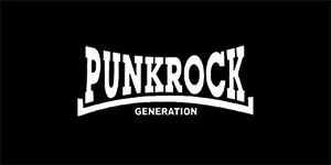 PUNKROCK GENERATION - široká chrbtová nášivka s rozmerom 33 x 15 cm