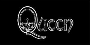 QUEEN - Logo Simple - široká chrbtová nášivka s rozmerom 33 x 15 cm