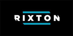 RIXTON - Logo - široká chrbtová nášivka s rozmerom 33 x 15 cm