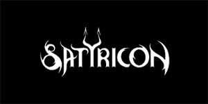 SATYRICON - Logo - široká chrbtová nášivka s rozmerom 33 x 15 cm