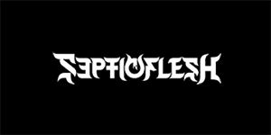 SEPTIC FLESH - Logo - široká chrbtová nášivka s rozmerom 33 x 15 cm