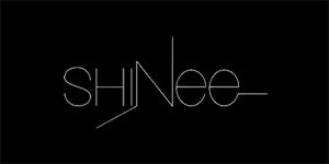 SHINEE - Logo Kpop Band - široká chrbtová nášivka s rozmerom 33 x 15 cm