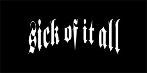 SICK OF IT ALL - Logo - široká chrbtová nášivka s rozmerom 33 x 15 cm