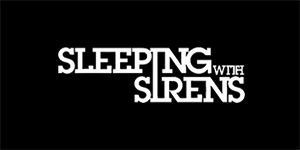 SLEEPING WITH SIRENS - Logo - široká chrbtová nášivka s rozmerom 33 x 15 cm