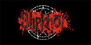SLIPKNOT - Bloody Enneagram - široká chrbtová nášivka s rozmerom 33 x 15 cm