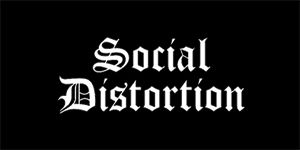 SOCIAL DISTORTION - Logo - široká chrbtová nášivka s rozmerom 33 x 15 cm