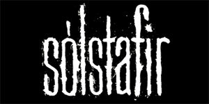 SOLSTAFIR - Logo - široká chrbtová nášivka s rozmerom 33 x 15 cm
