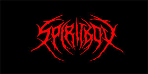 SPIRITBOX - Red Logo - široká chrbtová nášivka s rozmerom 33 x 15 cm