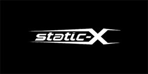 STATIC-X - Logo - široká chrbtová nášivka s rozmerom 33 x 15 cm