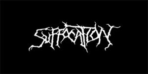 SUFFOCATION - Logo - široká chrbtová nášivka s rozmerom 33 x 15 cm