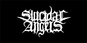 SUICIDAL ANGELS - Logo - široká chrbtová nášivka s rozmerom 33 x 15 cm
