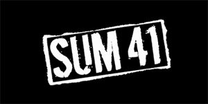 SUM 41 - Logo - široká chrbtová nášivka s rozmerom 33 x 15 cm