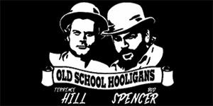 TERENCE HILL & BUD SPENCER - široká chrbtová nášivka s rozmerom 33 x 15 cm