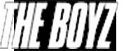 THE BOYZ - Logo - široká chrbtová nášivka s rozmerom 33 x 15 cm