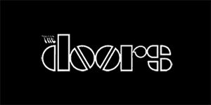 THE DOORS - Logo - široká chrbtová nášivka s rozmerom 33 x 15 cm