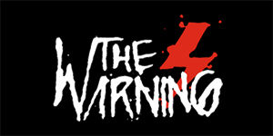 THE WARNING - Logo - široká chrbtová nášivka s rozmerom 33 x 15 cm