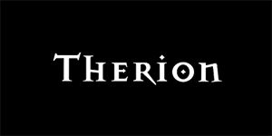 THERION - Logo - široká chrbtová nášivka s rozmerom 33 x 15 cm