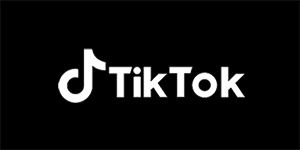 TIK TOK - Logo Motive 2 - široká chrbtová nášivka s rozmerom 33 x 15 cm