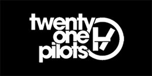 TWENTY ONE PILOTS - Logo - široká chrbtová nášivka s rozmerom 33 x 15 cm