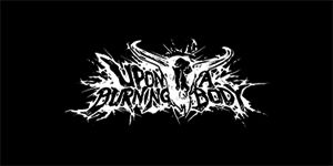 UPON A BURNING BODY - Logo - široká chrbtová nášivka s rozmerom 33 x 15 cm