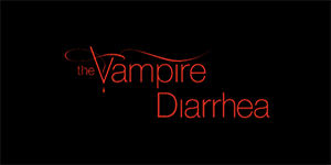 VAMPIRE DIARRHEA - široká chrbtová nášivka s rozmerom 33 x 15 cm