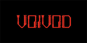 VOIVOD - Red Logo - široká chrbtová nášivka s rozmerom 33 x 15 cm
