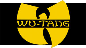 WU TANG CLAN - Yellow Logo - široká chrbtová nášivka s rozmerom 33 x 15 cm