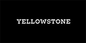 YELLOWSTONE - Logo 2 - široká chrbtová nášivka s rozmerom 33 x 15 cm