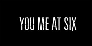 YOU ME AT SIX - Logo - široká chrbtová nášivka s rozmerom 33 x 15 cm