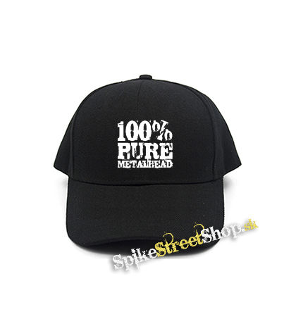100% PURE METAL HEAD - čierna šiltovka
