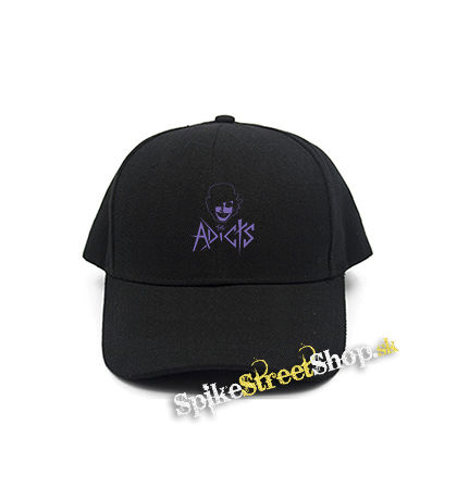 ADICTS - Purple Feline - čierna šiltovka
