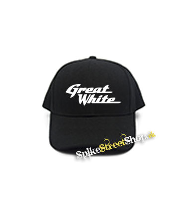 GREAT WHITE - Logo - čierna šiltovka