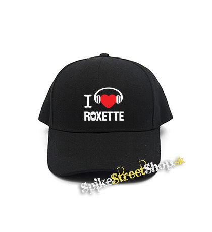 I LOVE ROXETTE - čierna šiltovka
