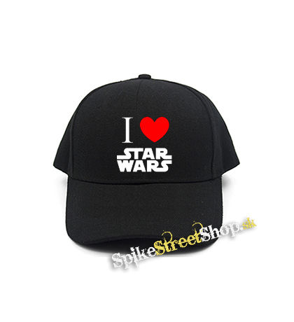 I LOVE STAR WARS - čierna šiltovka