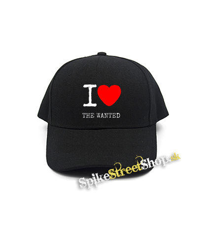 I LOVE THE WANTED - čierna šiltovka