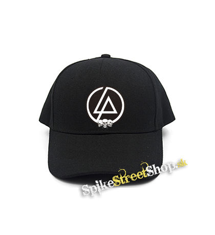 LINKIN PARK - Brown Logo And Skulls - čierna šiltovka