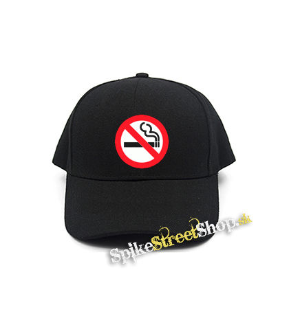 NO SMOKING - čierna šiltovka