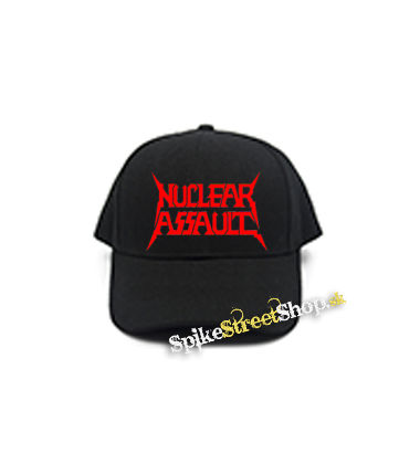 NUCLEAR ASSAULT - Logo Red - čierna šiltovka