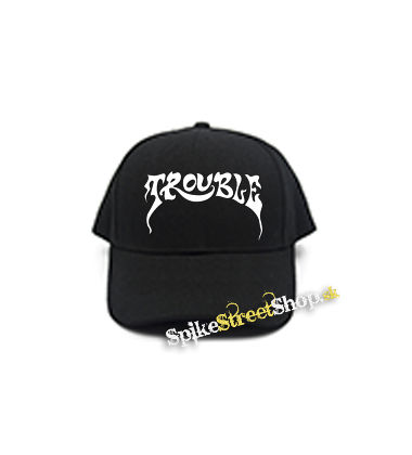 TROUBLE - Logo Hardrock Band - čierna šiltovka