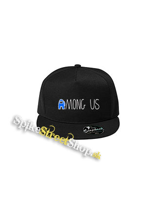 AMONG US - Blue White Logo - čierna šiltovka model "Snapback"