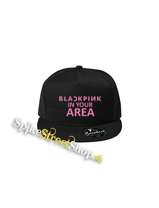 BLACKPINK - In Your Area Pink - čierna šiltovka model "Snapback"