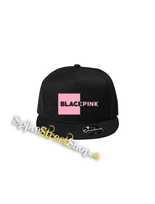 BLACKPINK - Pink Square Crest - čierna šiltovka model "Snapback"