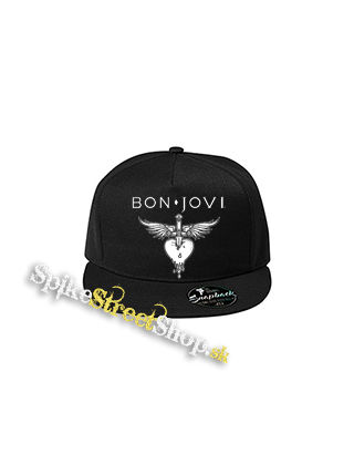 BON JOVI - Heart - čierna šiltovka model "Snapback"