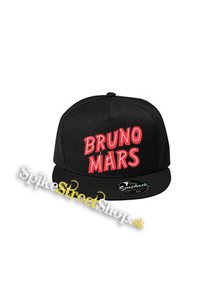 BRUNO MARS - Logo - čierna šiltovka model "Snapback"