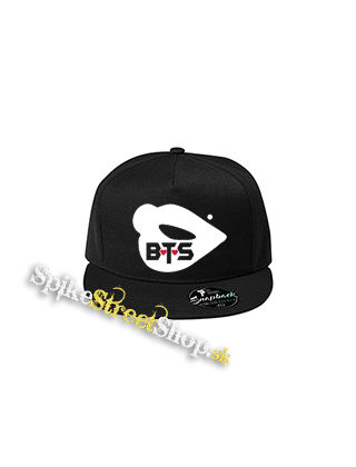 BTS - BANGTAN BOYS - Lips - čierna šiltovka model "Snapback"