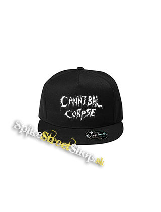 CANNIBAL CORPSE - Old School Logo White - čierna šiltovka model "Snapback"